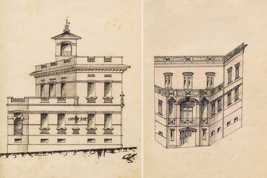 Biblioteca Titta Bernardini - Chi siamo - Sede Prospetto-storico-del-Palazzo-Biblioteca-Titta-Bernardini